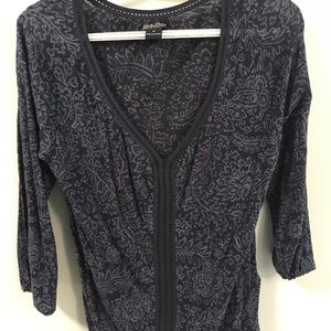 Lucky Brand navy printed shirt
